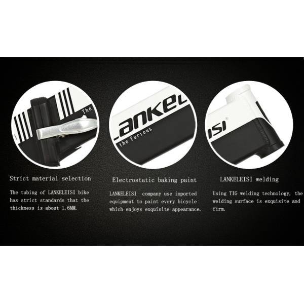 26 Inch Electric Folding Bike , 400W Lankeleisi Electric Bike 10AH L G Battery