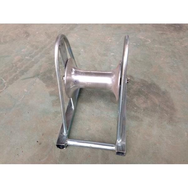 Straight Line Electrical Cable Roller Aluminum Wheel Galvanized φ140x160mm