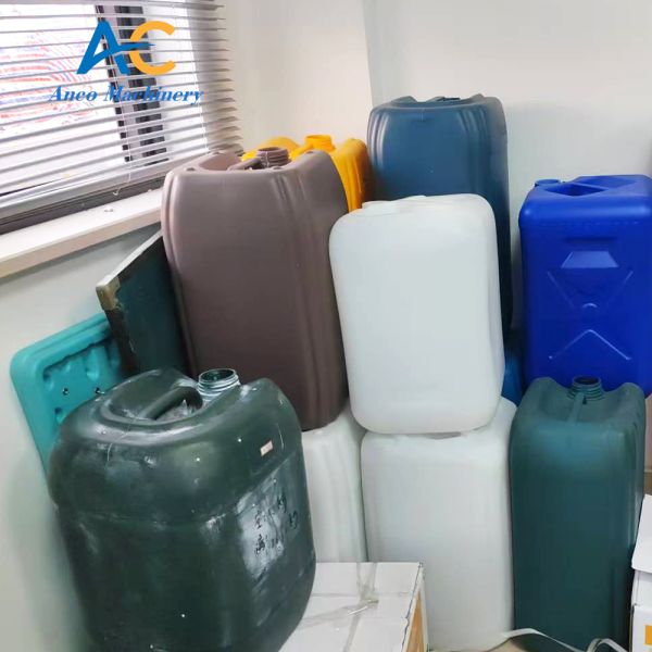 Automatic Extrusion Blow Molding Machine Plastic with water buckets, water bottles, production line