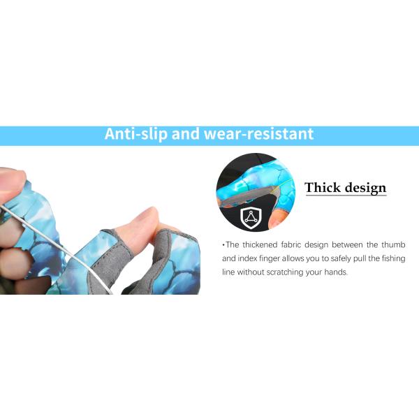 Fishing Gloves With Sun Protection, Uv Protection Silicone Anti-Slip Comfortable And Breathable Fishing Gloves