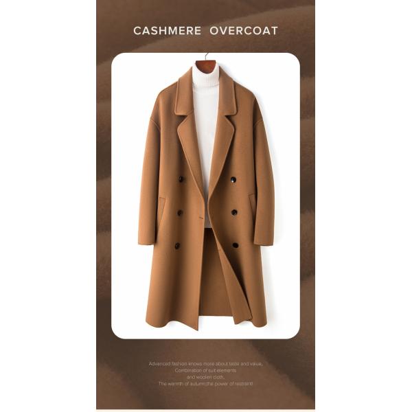 Мужское пальто на заказ толстое теплое одногрудное длинное пальто для мужчин