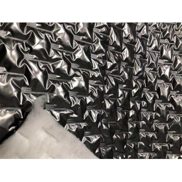 Wadded Clothes PU Synthetic Leather 140g Cotton Quilted With Coated Fabric
