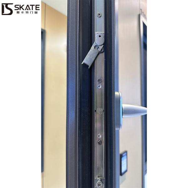 Fenêtre en verre trempé en alliage d'aluminium de qualité supérieure résistant aux intempéries pour maisons et bureaux avec matériel original SKATE
