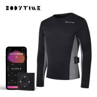 Da roupa aceitável da aptidão dos homens do OEM partes superiores apertadas sem fio do exercício do EMS