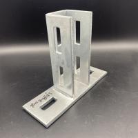 Metal Steel Zinc Plated 40x15.5mm Square Channel Fitting Accessories
