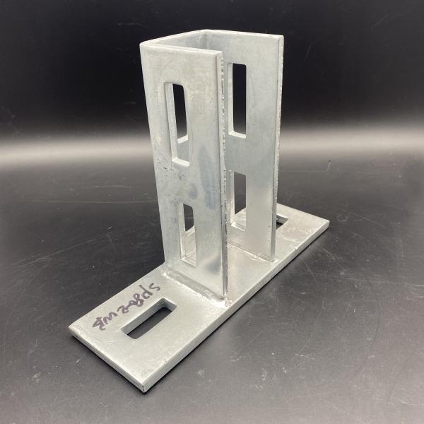 Metal Steel Zinc Plated 40x15.5mm Square Channel Fitting Accessories