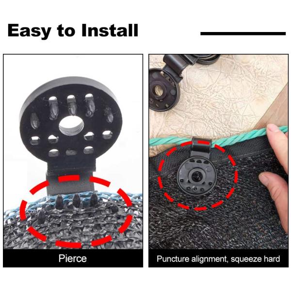 Shade Cloth Clips Heavy Duty Lock Grip for a Variety of Sun Shade Net and Plastic Mesh Clip