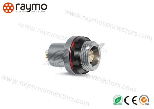 Conector impermeável do metal do Amc de Odu, série do RM-c, conectores circulares do soquete do painel de FG8 7pins