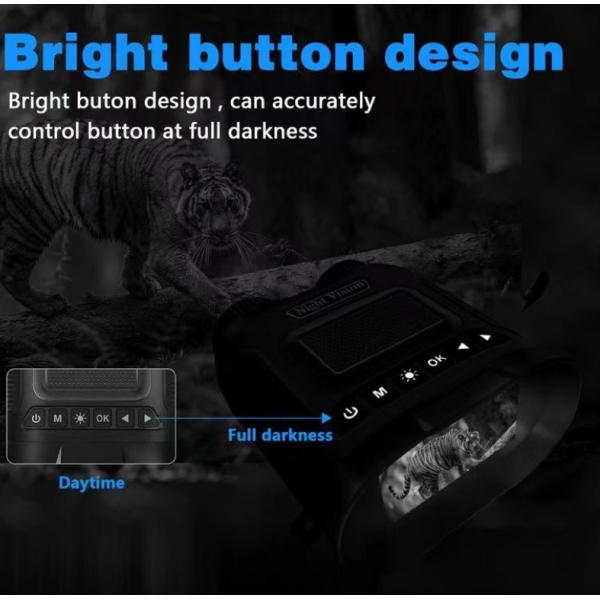 4K High Definition Digital Night Vision Recorder Dual Tube Infrared 8x Zoom