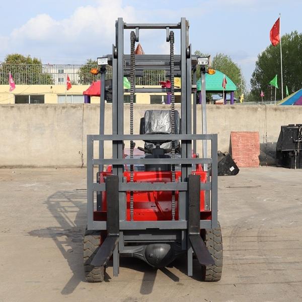 1.8ton 2500 Kg 24v100ah Tyre 2.5 T Dc Motor 3t Narrow Freight Trucks 2t Capacity Wheel Electric Forklift 4 Wheels Lithiu