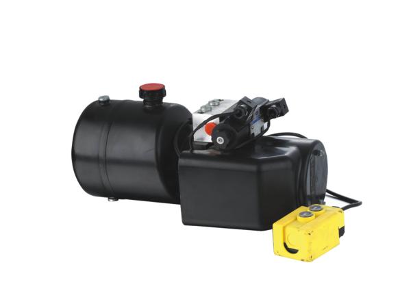 DC 12V 1.6KW  Work Pressure 18Mpa with Round Steel Tank Mini Hydraulic Power Packs for Fork-lifts