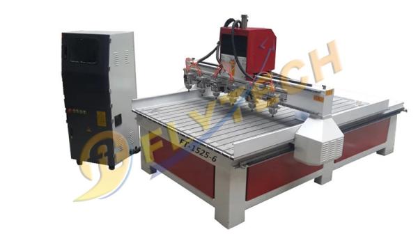 six heads 1525 wood router machine with factory price made in China