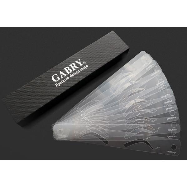 黒い眉毛のMicroblading用具の型板の眉毛のステンシル12部分