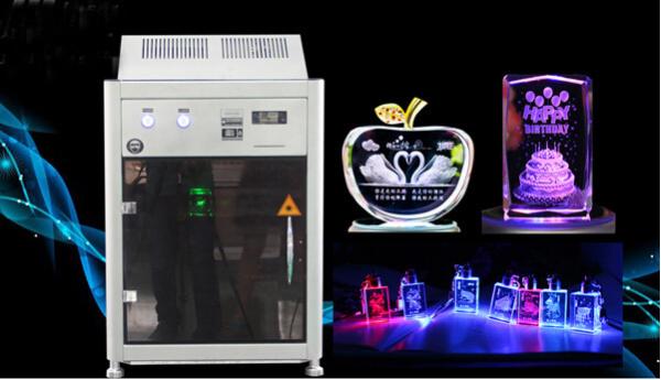 4000HZ 3D Crystal Laser Inner Engraving Machine 220,000 dots / Minute Speed