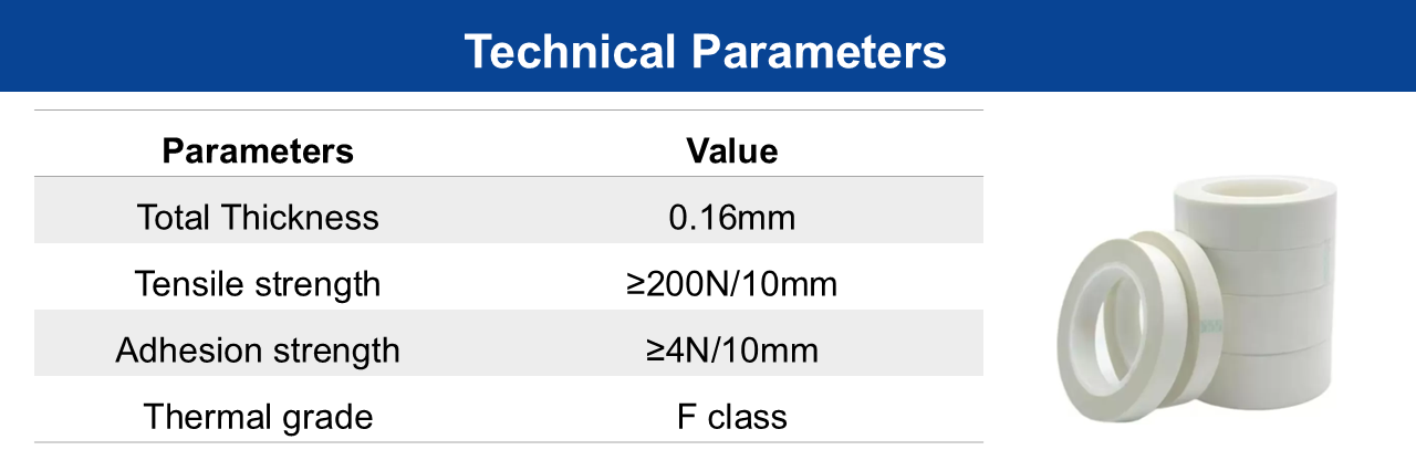 0.16mm Thickness Glass Cloth Adhesive Tape With Release Paper
