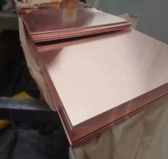 C11000 C10200 C12200 High Conductivity Pure Copper Sheet Plate with Customizable Dimensions for Electrical and Industrial Applications