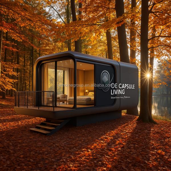 Luxury Prefabricated Modular Houses Holiday Resort Hotel Windproof Apple Cabin Capsule House