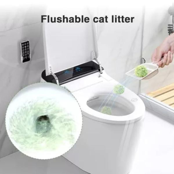 Litière pour chat au tofu et au thé vert, jetable, 100 % écologique, sable naturel, pot de thé, litière