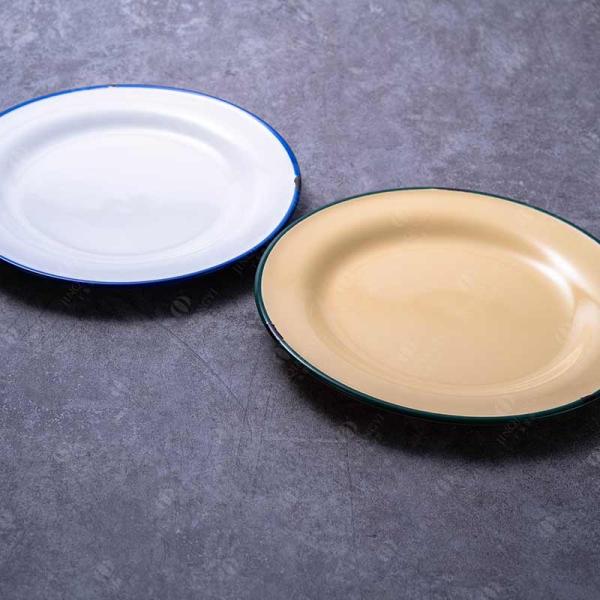 Reminiscence Enamel Ceramic Dinner Plate