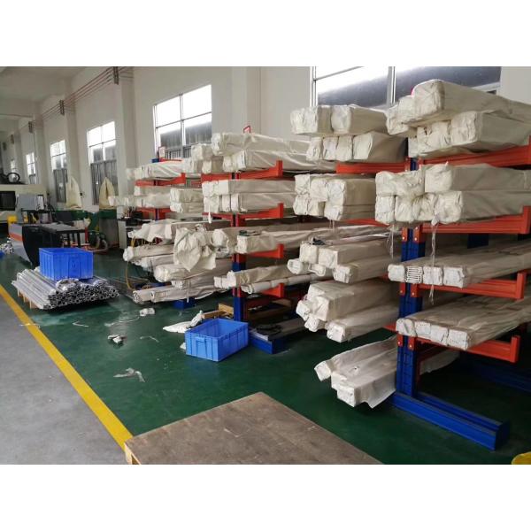 Double Side Steel Cantilever Lumber Racks Wide Used in Long Material Storage
