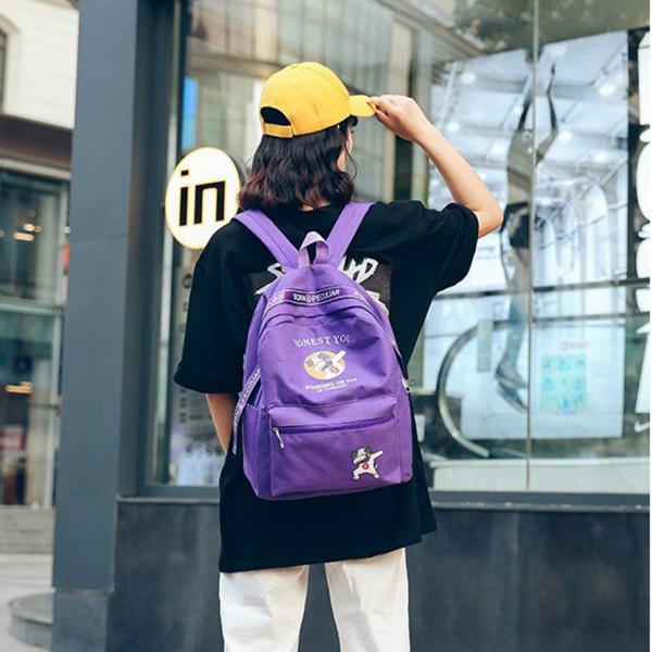 New women's backpack casual all-purpose nylon backpack large capacity college wind student bag