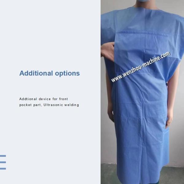 Adjustable Size Automatic Medical Disposable Reinforced Surgical Gown Making Machine