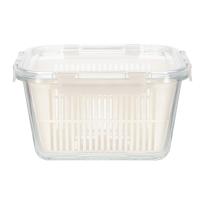 1050ml 1800ml Rectangular Glass Food Container With Detachable Snaps Liquid Silicone Lid
