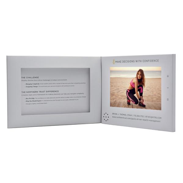 birthday Recordable Lcd Digital Player Video Cards Video Brochure Video Book With Touch Screen