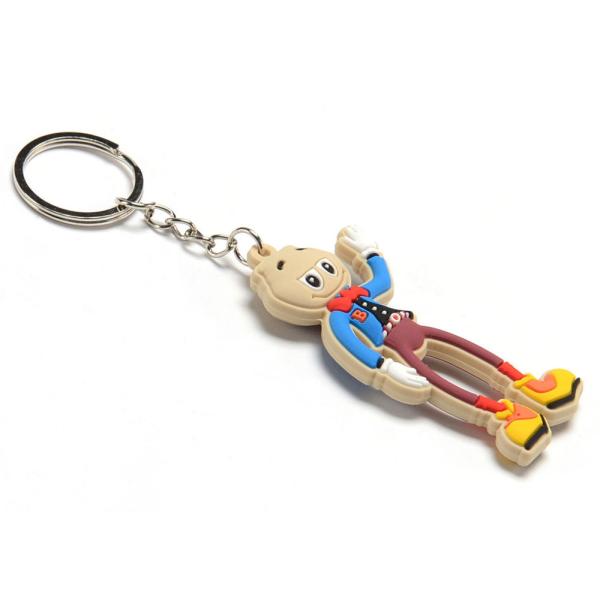 Brand Promotion Best Choice Car Truck Shape Soft PVC Rubber Key Chain with Logo Printed On the Backside