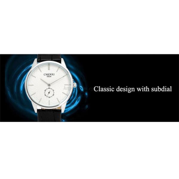 062A Your Logo Customized Watch OEM Watch Wholesale Genuine PU Leather Watch Unisex Watch