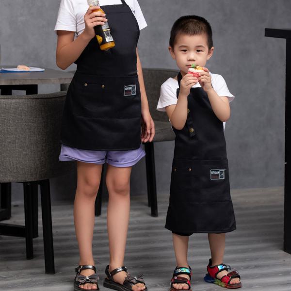 Custom Logo Kids Cooking Apron and Chef Hat Set for Kids Digital Print OEM/ODM Accepted
