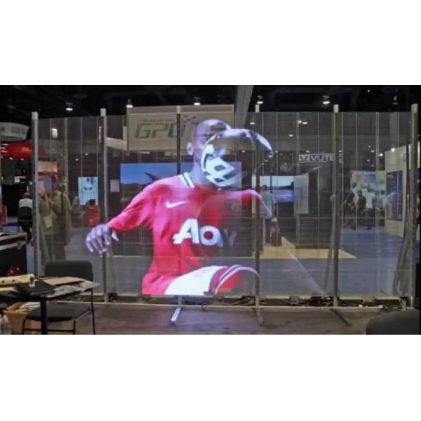High Brightness Transparent Led Display Screen Video Wall P7.8 DC5V ISO14001