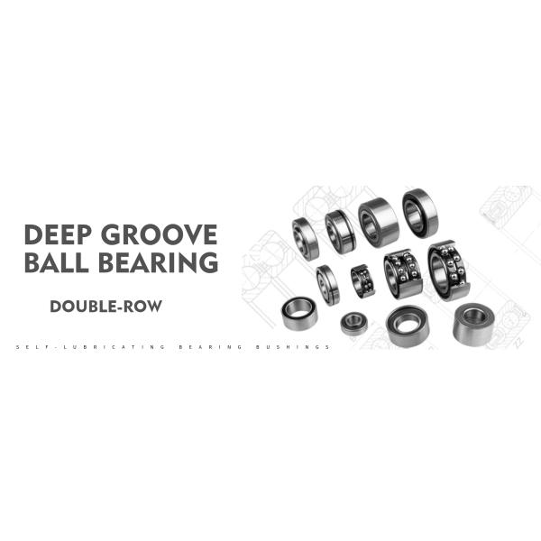 Durable 0.032kg 12.7mm Double Row Deep Groove Ball Bearing