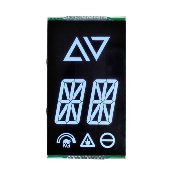 China LCD Manufacturer Customized Size 7 Segment Monochrome Black Va LCD Screen Display For Elevator