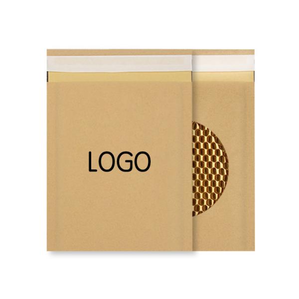 International Standard Biodegradable Custom Clothing Packaging Honeycomb Padded Mailer Bag Kraft Paper Mailing Envelope