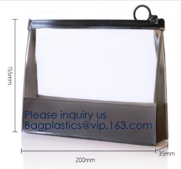China Manufacturer Wholesale Transparent Beautiful Clear Eva Cosmetic Bag,Travel Bag With Double Zip Design, Bagease