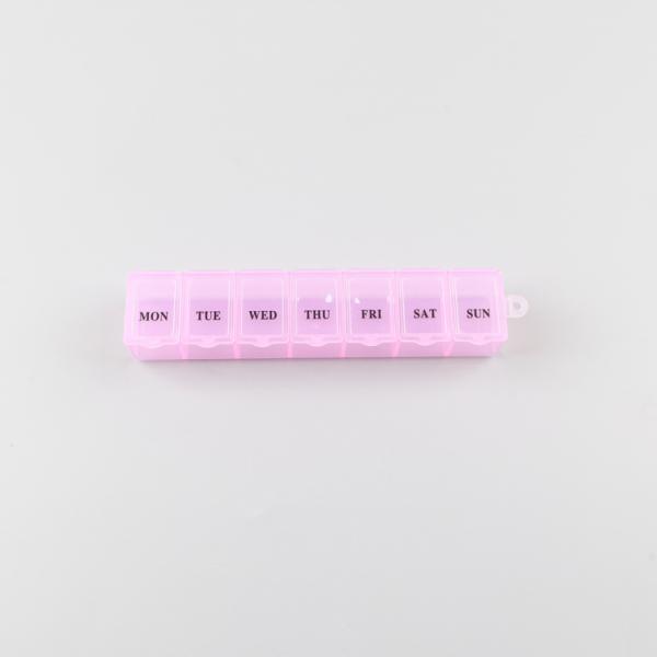 PP Portable Long Plastic Pill Box Pharmacy With Hat Аптека коробки таблетки ПП портативная длинная пластиковая с коробкой таблетки шляпы милой