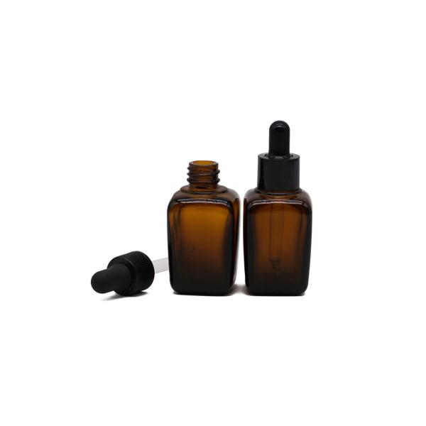 Бутылка эфирного масла Амбер резиновой капельницы 30Ml латекса стеклянная стеклянная