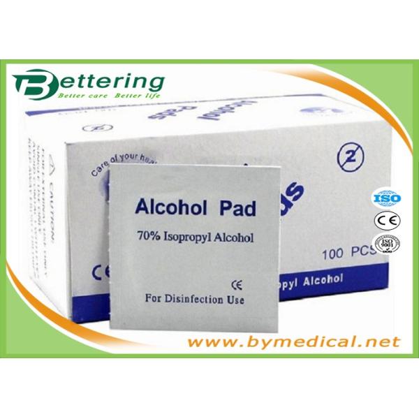 First Aid Medical Sterile Alcohol Prep Pads / Alcohol Prep Swabs Non Woven Material