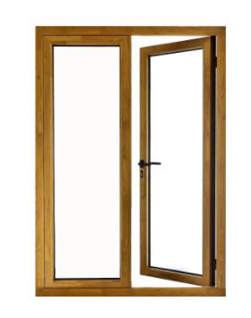 OEM Aluminum Swing Doors , Double Outswing Exterior French Doors