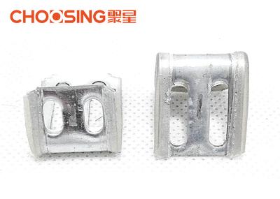 4 Holes Upholstery Spring Clips Plastic Half Covered 1.0mm Thickness Staple Clips