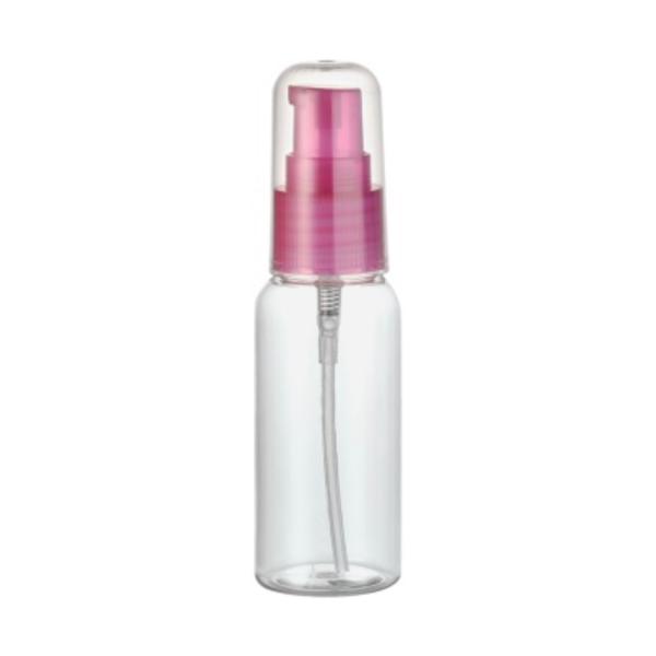 Mercado de serigrafia 120ml PET garrafa de bomba de plástico com bomba preta e cor âmbar