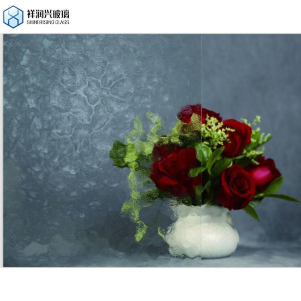 Shinerising 5mm 8mm 2100mmx2400mm Ultra Clear Moru Figured Glass for Chinese Furniture