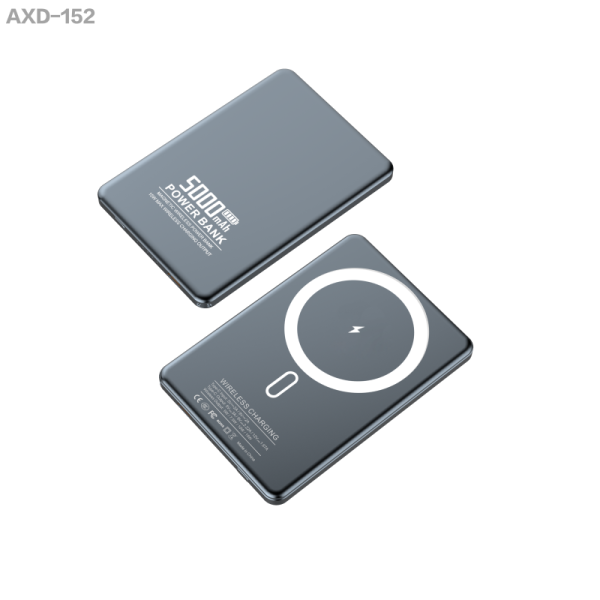 BST-152 5000mAh 6.7mm Ultra-Slim Magnetic Wireless Power Bank, 20W PD Fast Charging Portable Charger