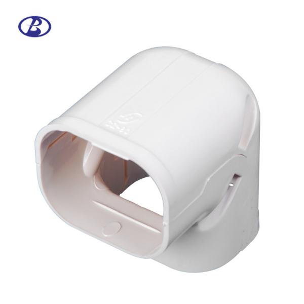 PVC Aircon Pipe Cover , Air Conditioning Duct Pipe Cover Elbow Corner