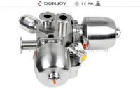 La valve sanitaire SS316 de port de la soupape à diaphragme de Multiport M65A peut avec la tête de contrôle