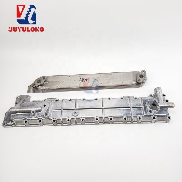 JUYULONG High Quality Excavator Accessories 6BD1 Oil Cooler Core for Isuzu diesel Excavator Tractor Truck Engine Parts