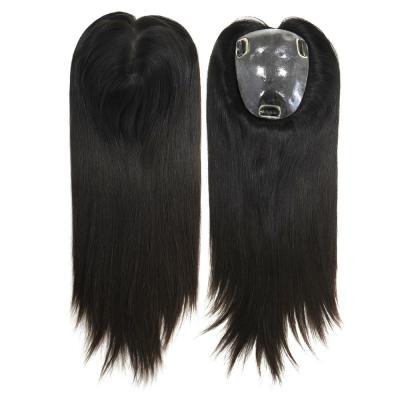 Cuticle Remy Hair Topper Full Injected Poly skin Best Quality Hair Top Piece Hairpieces for Women Wig Lady Toupee Topper