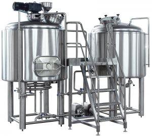7BBL Capacity Small Brewery Equipment TIG Welded Joints Interior Shell 3mm Thickness