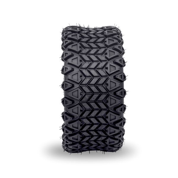 Gloss Black and Milled Edge Finish 14 Inch Golf Cart Wheels And Tires 23*10.5-14 101.6 PCD 4x4 Bolt Pattern